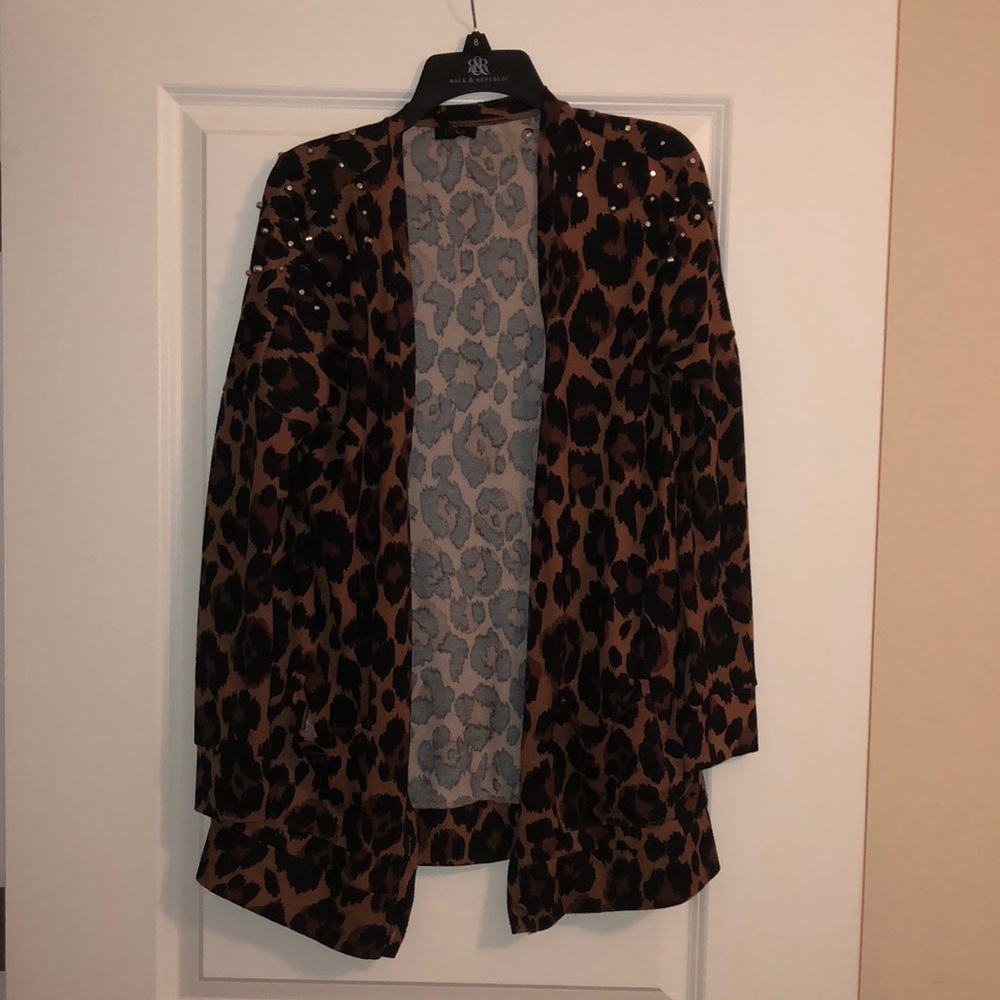Cheetah print  cardigan